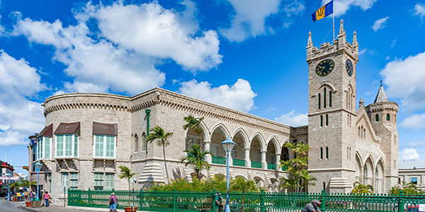 Bridgetown-parliament-building in Barbados