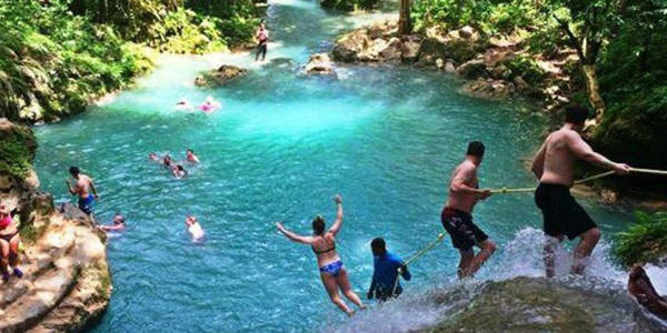 Cool Blue Hole in Jamaica